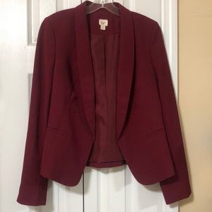 Loft maroon blazer size 6